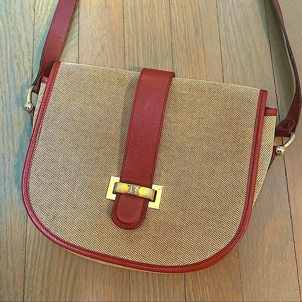CELINE Vintage Crossbody Canvas